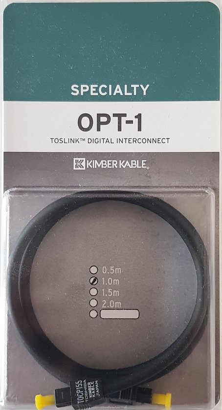 Kimber Kable | OPT-1 | Toslink | Optische kabel | Interconnect | 1,0 meter  | bol.com