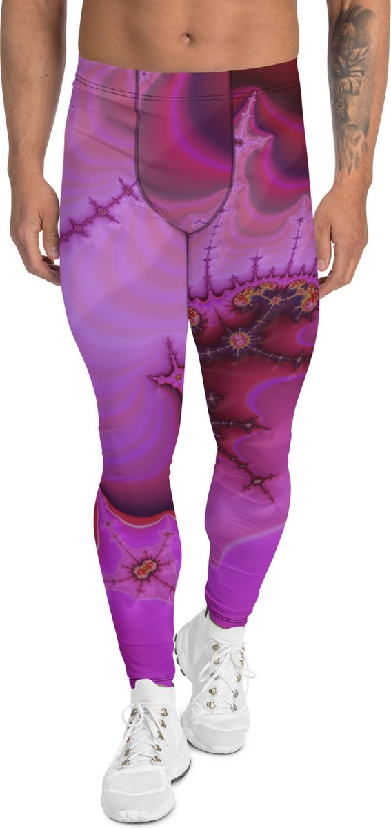 II THE MOON Sport Legging heren goede kwaliteit, wordt per bestelling geprint, gesneden en handgenaaid met uniek origineel printontwerp door Moon @ II The Moon