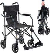Lichtgewicht Travel rolstoel, slechts 9,3 kg | Zeer compact inklapbaar | Met transporttas | Transportrolstoel