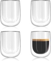 Dubbelwandige latte macchiato-glazen, koffieglas, theeglazen - mokkakopjes , Koffiekopjes , espressokopjes - kopjes - Cappuccino kopjes 4* 450 ml