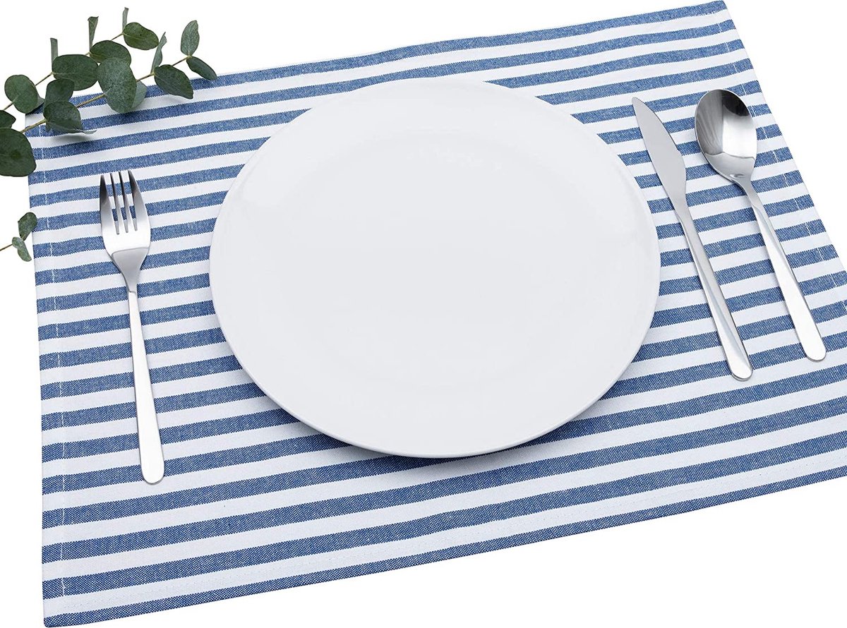 12Pcs Set de Table, Napperons de Noël et Coaster, Set de Table