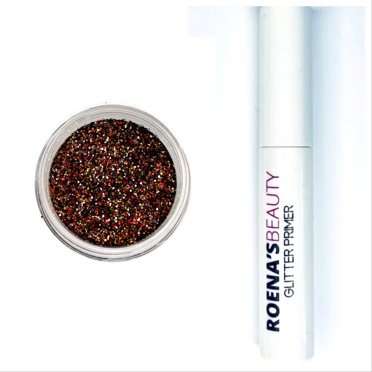 Roena's Beauty | eyeshadow glitter Coffee plus primer