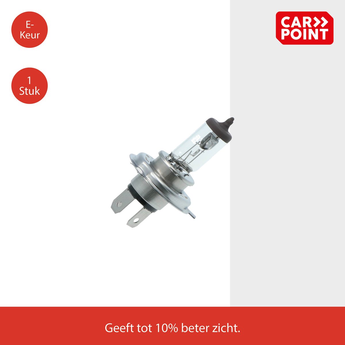 Carpoint Premium Autolamp H4 12V 60/55W - Helder Licht -Eenvoudige Installatie - Universeel Geschikt – foto 3