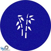 Bamboo vilt onderzetter - Donkerblauw - 6 stuks - 10 x 10 cm - Tafeldecoratie - Glas onderzetter - Valentijn - Cadeau - Woondecoratie - Tafelbescherming - Onderzetters voor glazen - Keukenbenodigdheden - Woonaccessoires - Tafelaccessoires