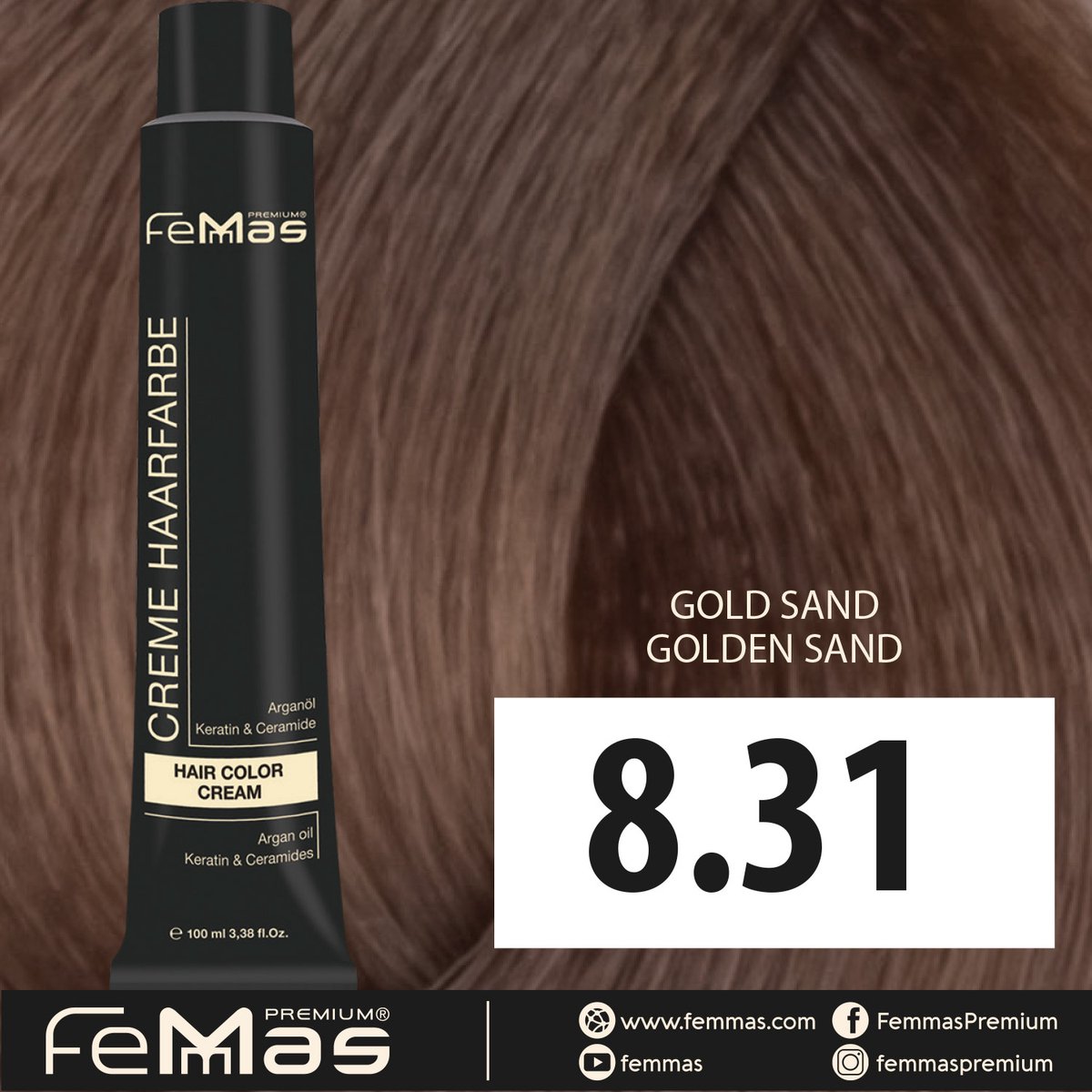 Femmas (8.31) - Haarverf - Goud Zand - 100ml