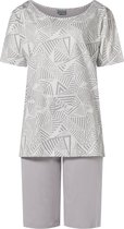 Dames shortama Lunatex boothals 124193 grijs maat XL