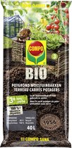 COMPO Bio Potgrond Moestuinbakken - 100% natuurlijk - ook voor gebruik in serres - voor een rijke oogst - zak 40 L