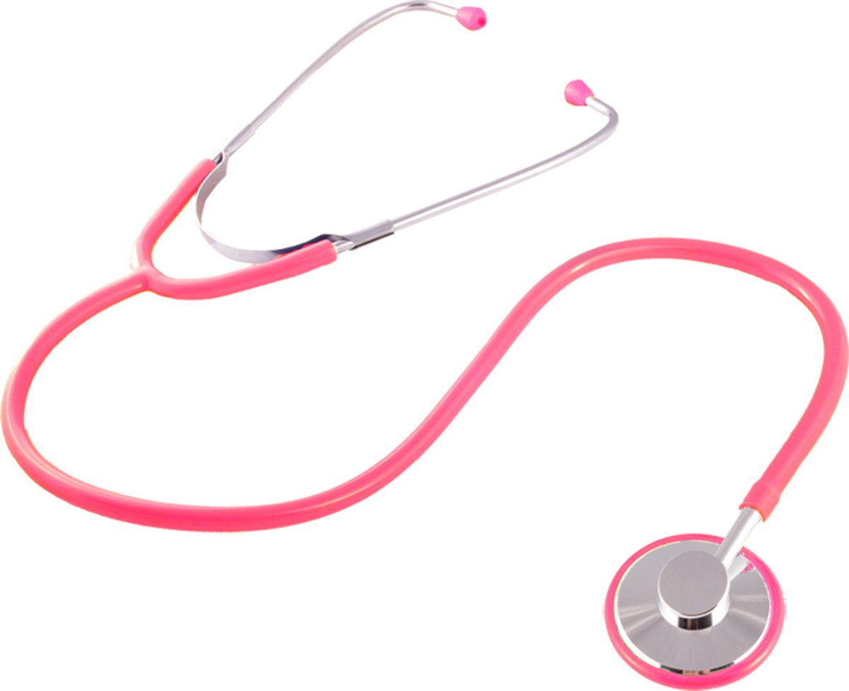 Goedkoopste Hospitrix Stethoscoop Medisch Basic Enkelzijdig Roze - MDR Gecertificeerd - Verpleegkundige Accessoires - Verpleegkundige Cadeau