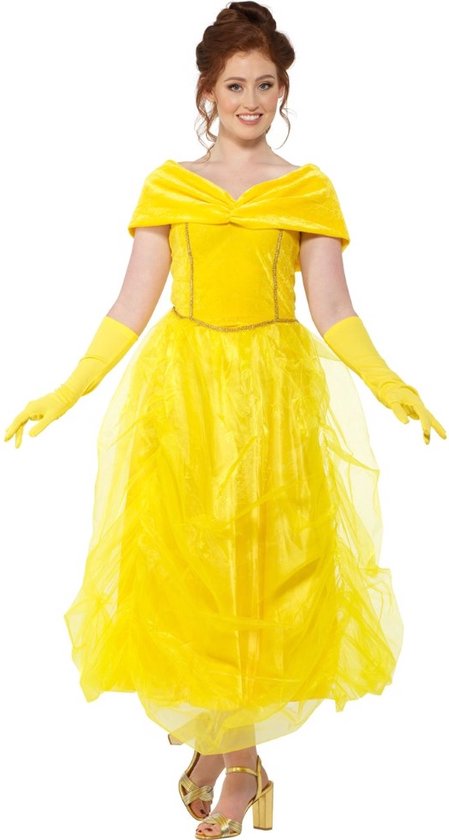 verhouding Veraangenamen Vergelding Karnival Costumes Gele Prinsessenjurk met Handschoenen Kostuum Dames  Carnavalskleding... | bol.com