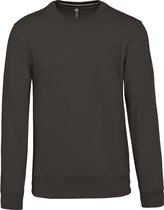 Unisex sweater met ronde hals Kariban Donkergrijs - XL