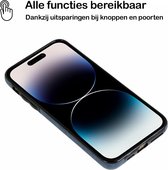 Mobiq - Magnetische 2-in-1 Wallet Case iPhone 14 Pro Max - donkerblauw