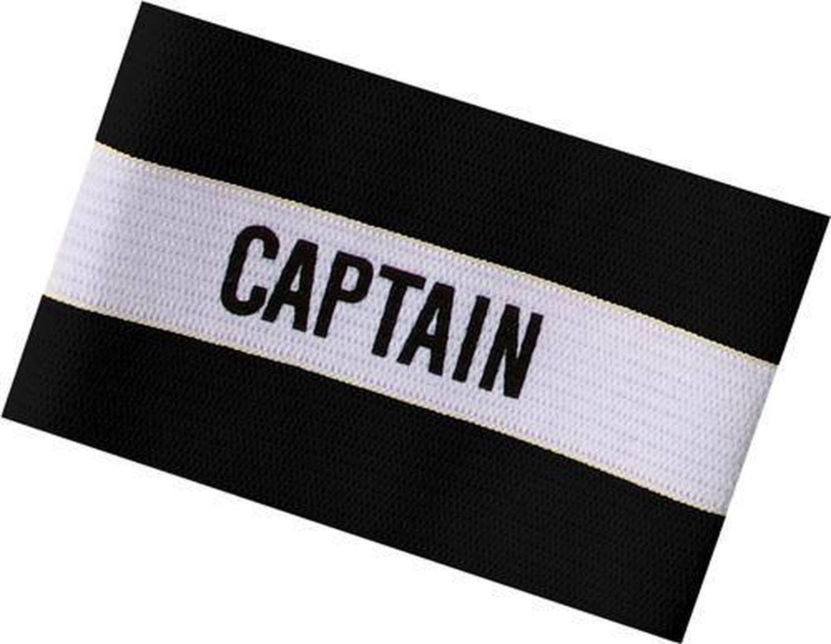 Aanvoerdersband Captain Zwart/Wit