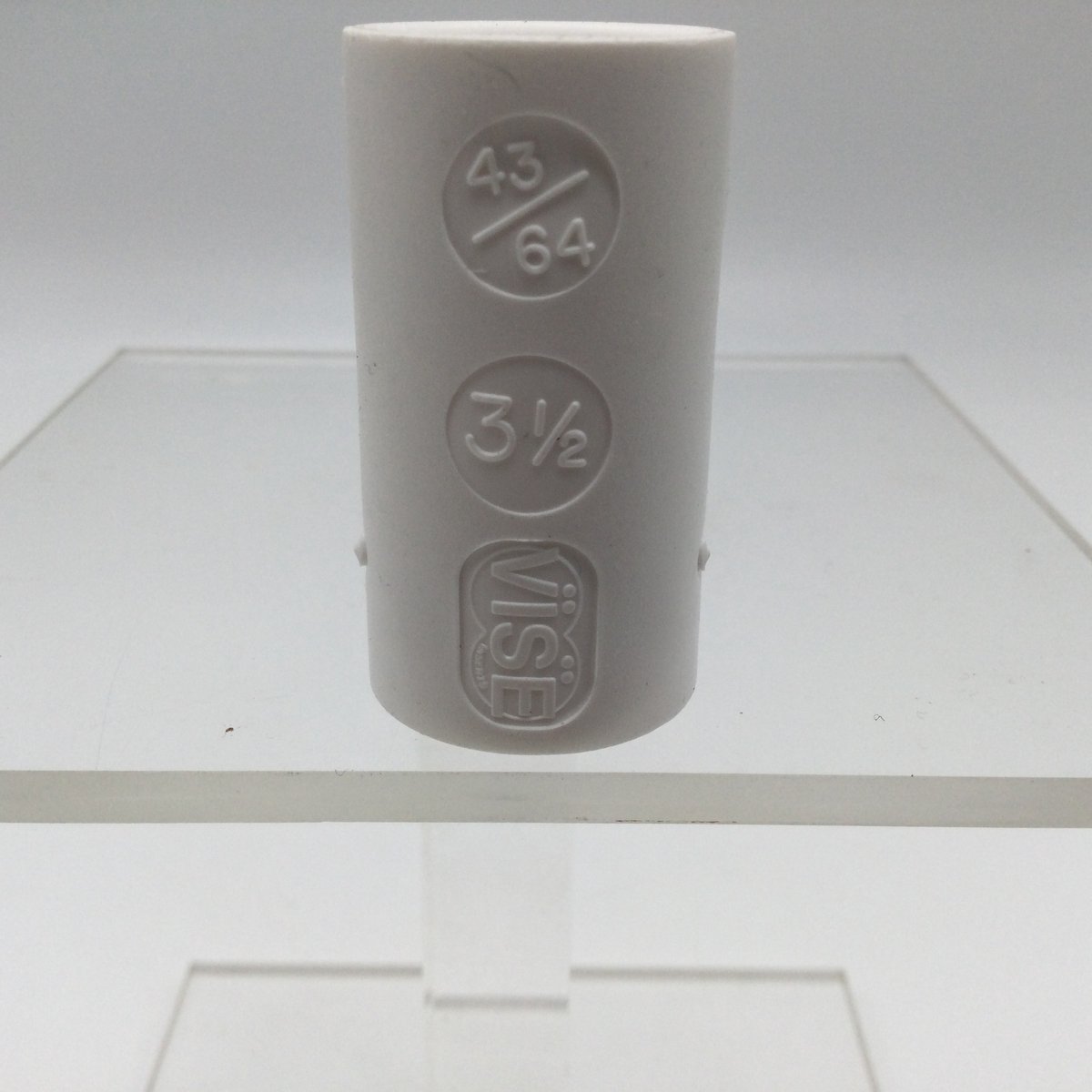 Bowling Bowlingbal vinger inserts, per 2 stuks, 'Vise powerlift / semi-grip inserts' , naar keuze powerlift of semi-grip, kleur wit, maat 43/64 , nr. 3,1/2, boormaat 7/8