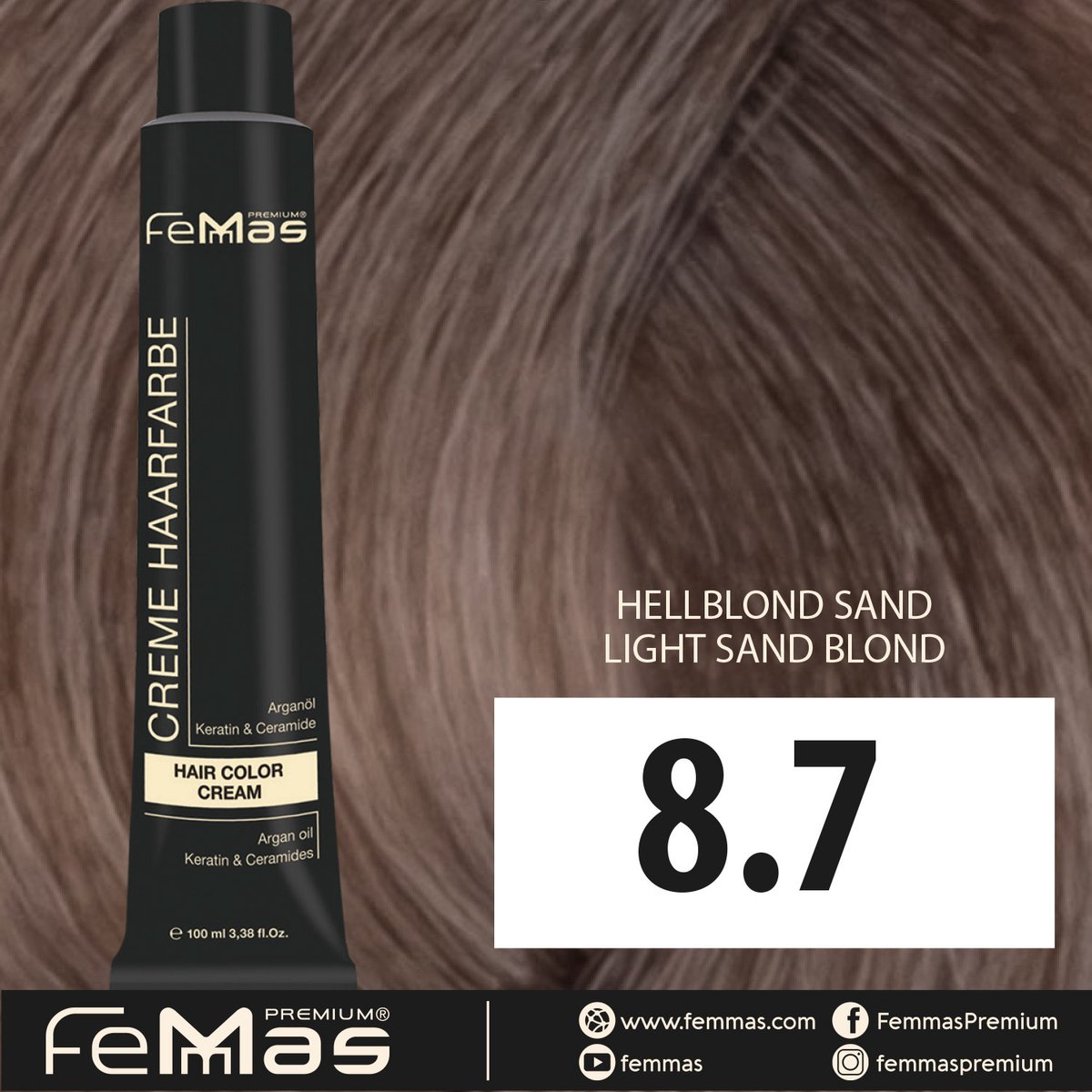 Femmas (8.7) - Haarverf - Lichtblond Zand - 100ml