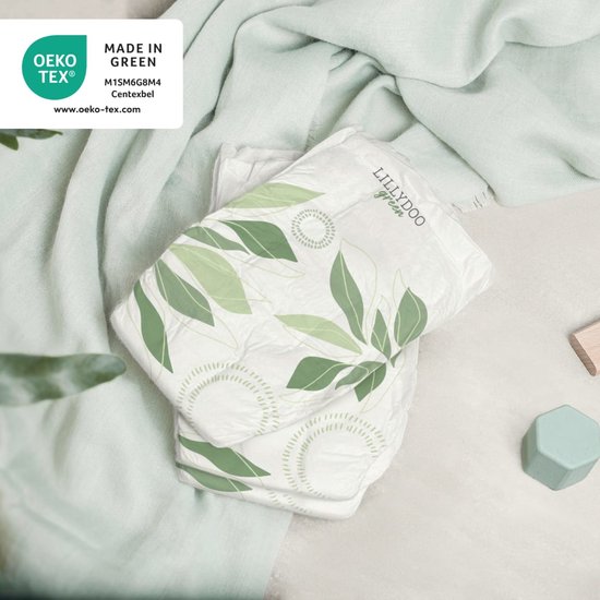 LILLYDOO - Hypoallergene babyluiers, maat 5 (11-16 kg), 3 verpakkingen (66 stuks), ultrazacht en absorberend, zonder parfum en lotion voor de gevoelige huid, dermatologisch getest