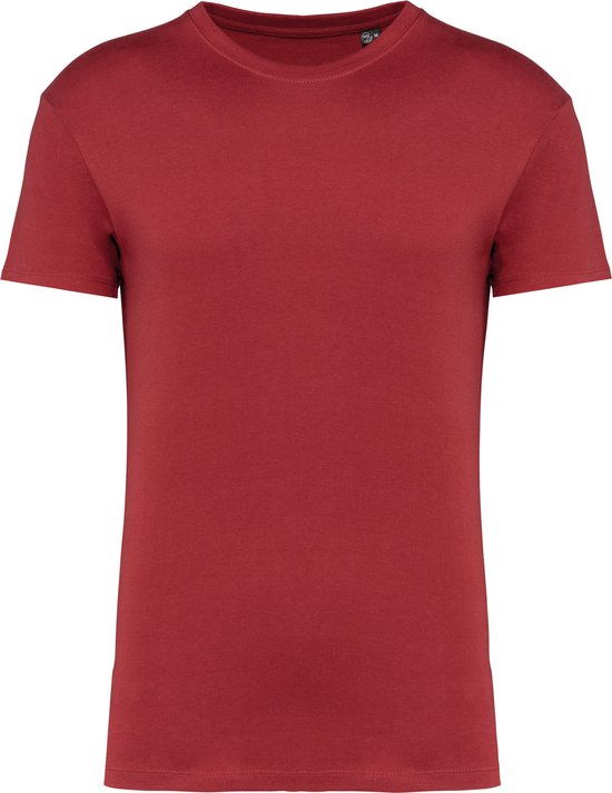 Biologisch unisex T-shirt ronde hals 'BIO190' Kariban Terracotta Rood - L