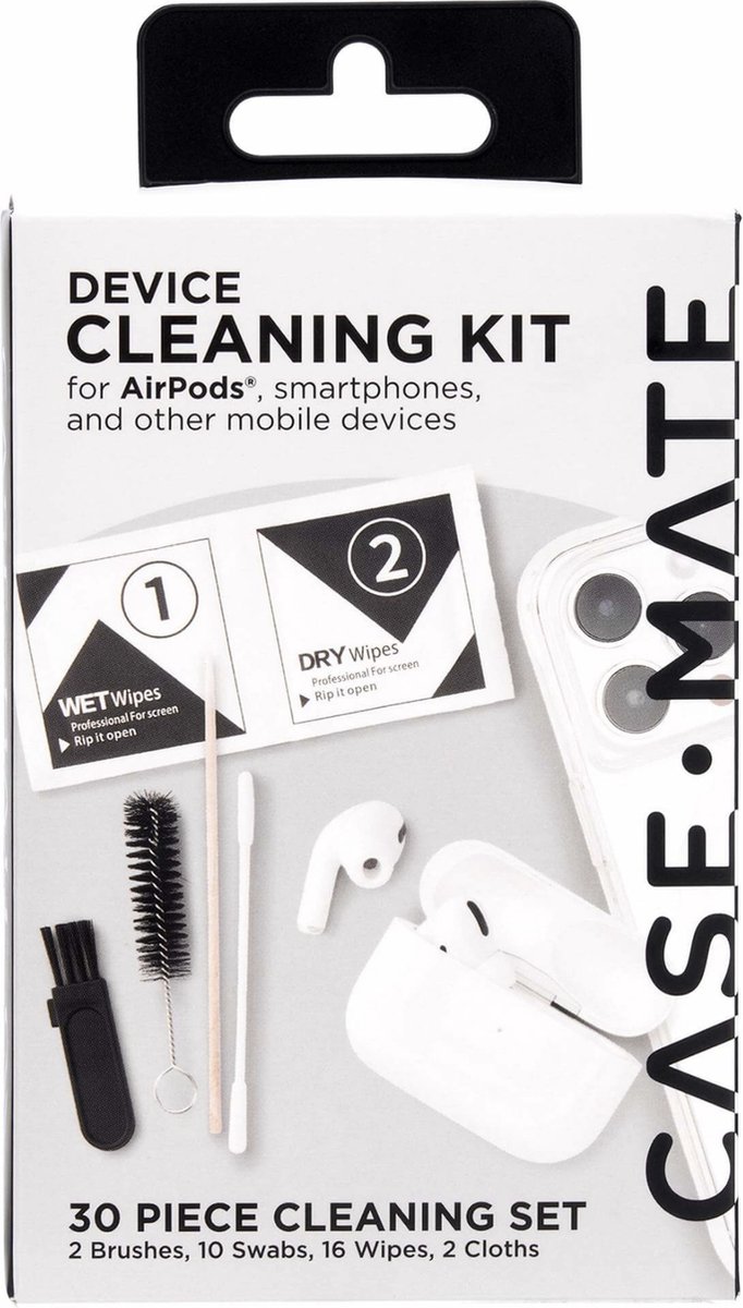 case-mate Schoon apparaat Kit voor AirPods - Watch - Smartphones - Device Cleaning Kit - Case-Mate