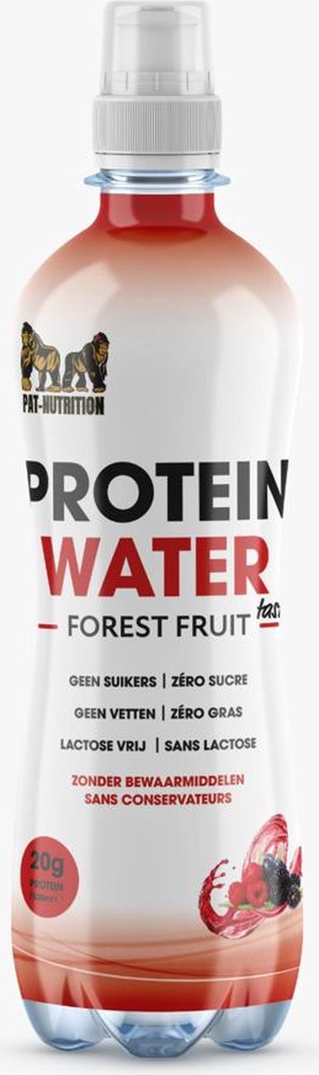 Pat Nutrition - Protein Water Forest Fruits (6x500ml) Bosvruchten smaak