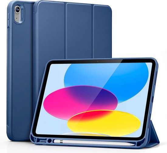Hoes Met Toetsenbord Voor IPad 10e Generatie 10,9 Inch 2022 - Duits QWERTZ Blauw