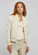 Urban Classics - Inset Sweat College jacket - XS - Creme/Wit