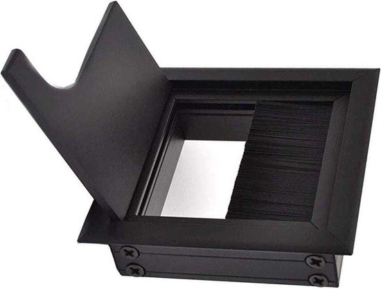 Kabeldoorvoer metaal rechthoek zwart 500 mm breed