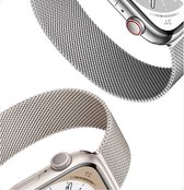 Milanese Horloge Bandje - Apple Watch Bandje 42 mm / 44 mm iWatch Bandje 42 mm / 44 mm Blauw Roestvrij Staal
