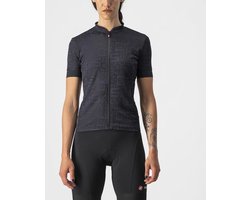 Castelli Fietsshirt korte mouwen Dames Zwart  - PROMESSA JACQUARD JERSEY LIGHT BLACK -   L