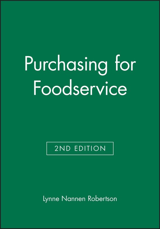 Purchasing For Foodservice - cover