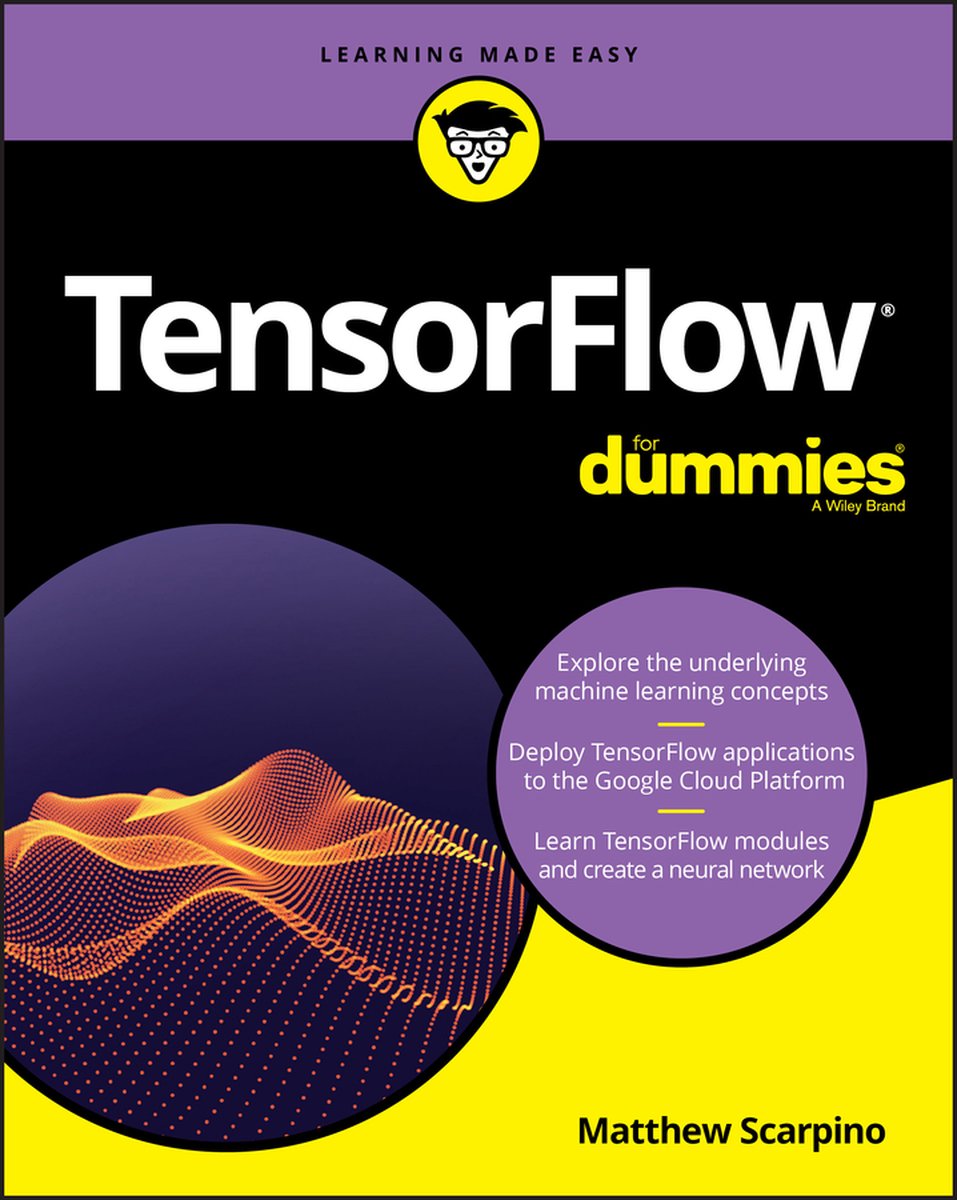 Omslag van TensorFlow For Dummies