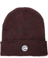 Fox Chunk Beanie | Burgundy Black Marl
