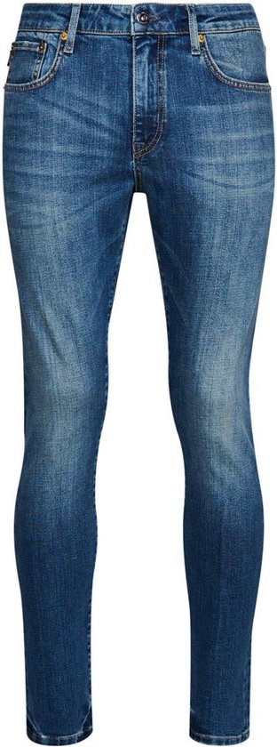 SUPERDRY Vintage Slim Jeans - Heren - Mercer Mid Blue - W32 X L30