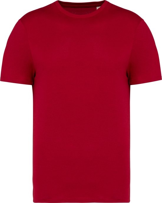 Unisex T-shirt 'Native Spirit' met ronde hals Hibiscus Red - XXS