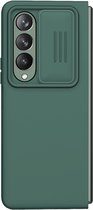 Geschikt voor Nillkin CamShield Samsung Galaxy Z Fold 4 Hoesje Camera Slider Groen