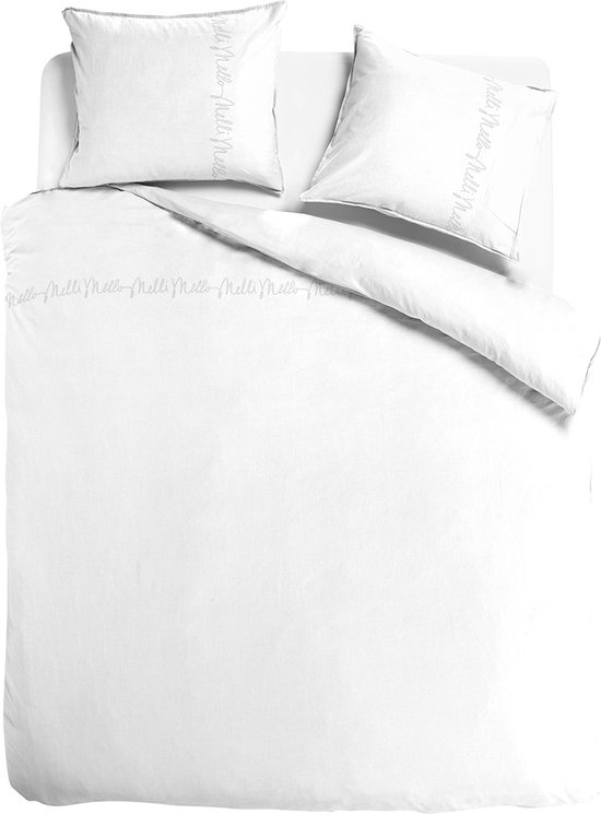 Melli Mello - Dekbedovertrek - Little white lies 240 x 200/220 +70 x 60 - Luxe - 100% Egyptisch Percal Katoen - Hotelkwaliteit
