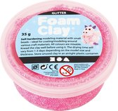 Foam Clay®, roze, glitter, 35gr