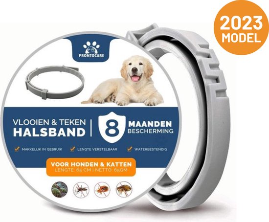 Vlooienband Hond Premium - Grote & Kleine Hond - Halsband - 8 maanden  bescherming | bol.com