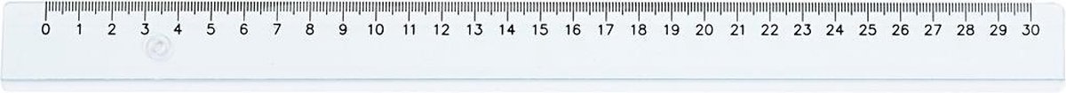Liniaal, L: 30 cm, 1 stuk
