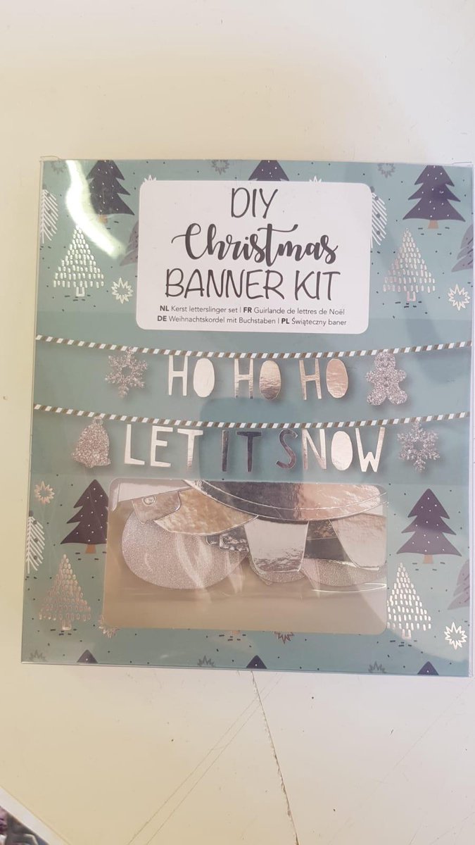 DIY - Kerst letterslinger set