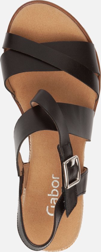 Sandales compensées Gabor Comfort noires - Taille 38 | bol
