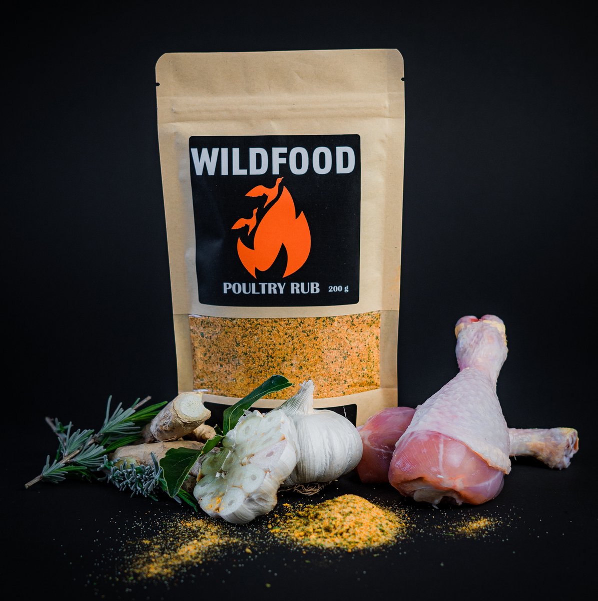 Goedkoopste WildFood - Dry BBQ Rub - POULTRY - Barbecue rub - Kruiden & Specerijen