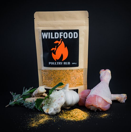 Foto: Wildfood dry bbq rub poultry barbecue rub kruiden specerijen