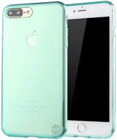 HEM iPhone 7 Plus / 8 Plus turqoise siliconenhoesje transparant siliconenhoesje / Siliconen Gel TPU / Back Cover / Hoesje Iphone 7 Plus / 8 Plus turqoise doorzichtig