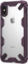 Ringke Fusion X Apple iPhone X Hoesje Doorzichtig Paars