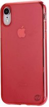 iPhone XS Max siliconenhoesje Rood / Siliconen Gel TPU / Back Cover / Hoesje iPhone XS Max rood doorzichtig