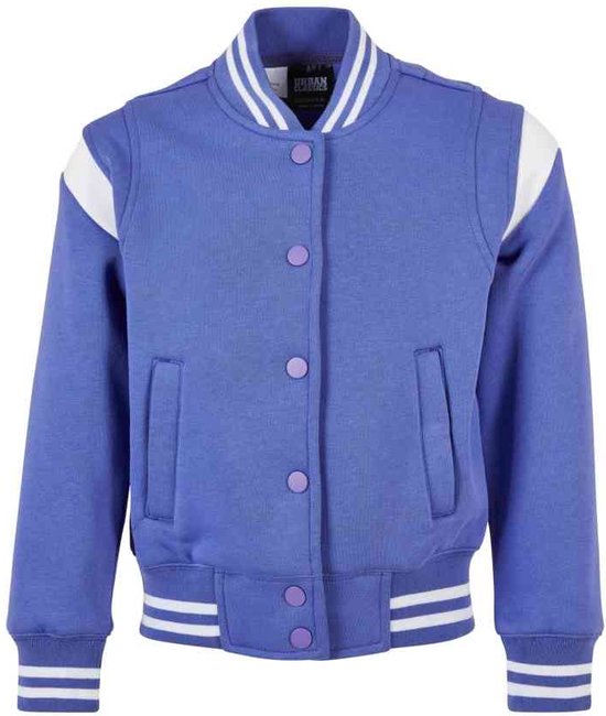 Urban Classics - Inset College Sweat Kinder Jacket - Kids 146/152 - Paars