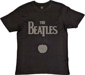 The Beatles - Drop T Logo & Apple Heren T-shirt - 2XL - Zwart