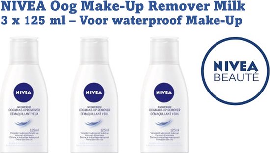 NIVEA Oogmake-up Remover Milk - 3 x 125 ml