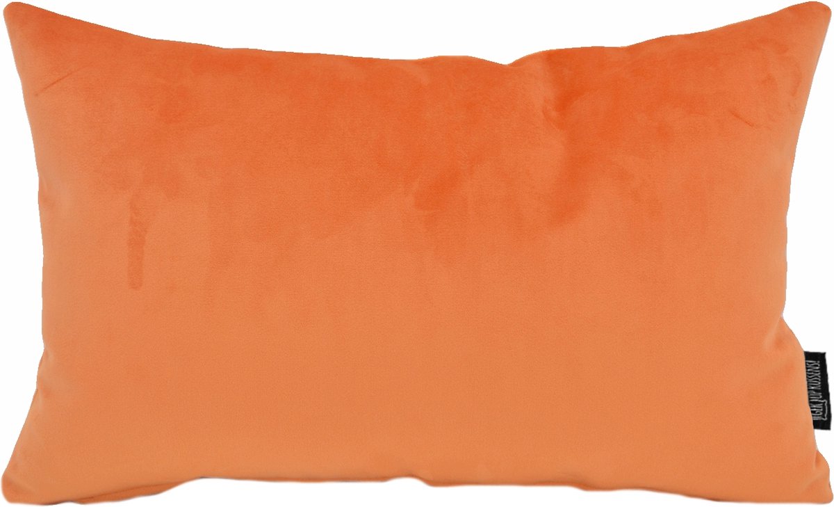 Velvet Oranje Kussenhoes | Fluweel - Polyester | 30 x 50 cm