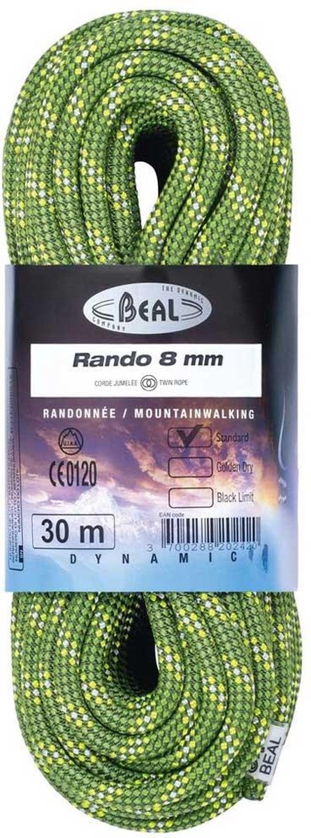 Beal Rando 8 Mm Touw Groen 30 m