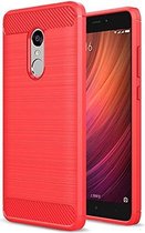 Xiaomi Mi mix 2s - Geborstelde TPU Cover - Rood